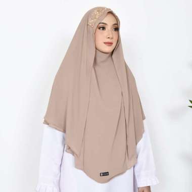 KHIMAR SYARI Longsleeve French Balqis Queen Mutiara Niqab / JILBAB SYARI / KHIMAR JUMBO Semua Ukuran