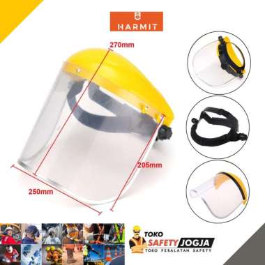 Face Shield Harmit Pelindung Wajah Gerinda Medis white