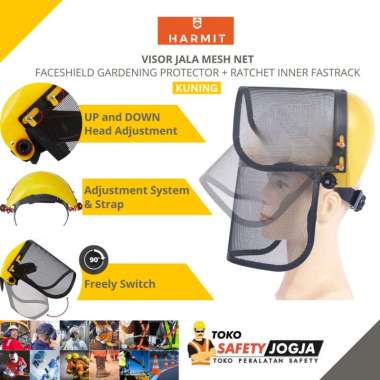 Face Shield Harmit Pelindung Wajah Gerinda Medis black