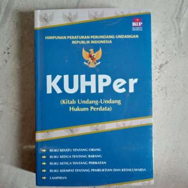 KUHPer (Kitab undang-Undang hukum Perdata) - Tim BIP