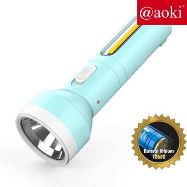 Senter tangan LED 15W+COB Baterai lhitium tahan lama