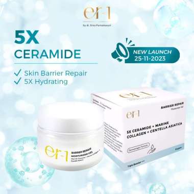 er-1 by dr. Erna Skin Barrier Repair Moisturizer Gel with 5X Ceramide Marine Collagen Day Cream Pagi