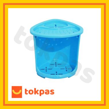 Tempat Alat Mandi Sabun Mandi Vineta Green Leaf 7126 Biru