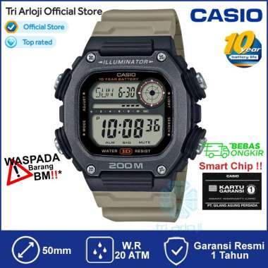 Casio DW-291HX-5AVDF Jam Tangan Pria Digital Rubber Coklat DW291H DW-291HX-5A