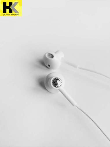 HK Earphone 877 Headset Android/iPhone Handsfree Extra Bass HK 877 Putih