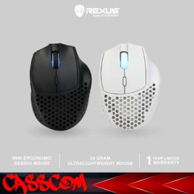 Rexus PRO Mouse Wireless Gaming Daxa Air Mini - Hitam Hitam