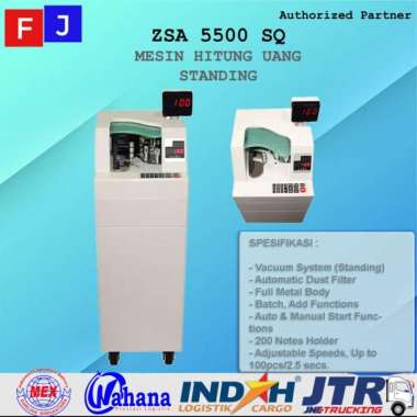 ZSA 5500SQ Mesi Penghitung Uang 5500 SQ Tipe Standing untuk Bank