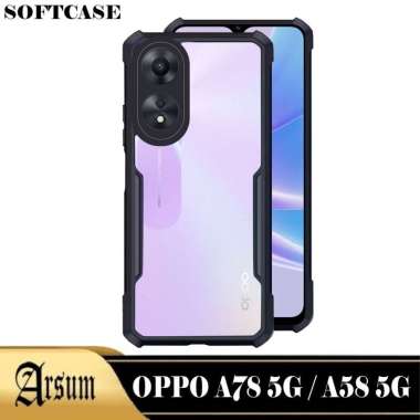 Promo Case Transparan Oppo A78 5G 2023 A58 5G 2022 Softcase Cover Airbag hardcase silicon terbaru Op