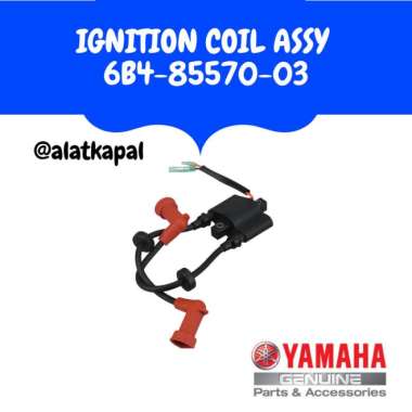 IGNITION COIL ASSY 6B4-85570-03 UNTUK MESIN TEMPEL YAMAHA 15PK Multicolor