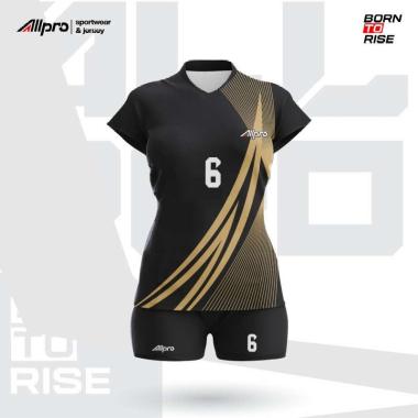 ALLPRO Baju Voli Wanita Setelan Voli cewek Printing Baju Voli Cewek M