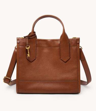 Fossil Kyler Satchel Leather Medium Brown Tas Wanita - SHB3135-210
