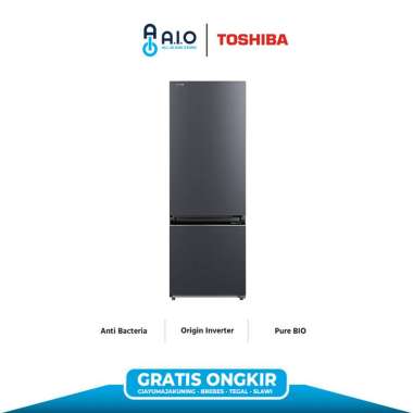 TOSHIBA - KULKAS 2 PINTU - GR-RB410WE-PMF(37) PROMO GRATIS ONGKIR