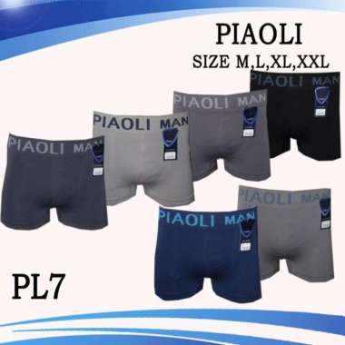 Celana Dalam Boxer Rajut Seamless Vi - BB CD Pria Vi&BB M L XL Piaoli Rajut - M