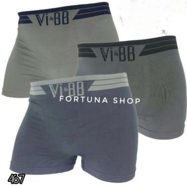 Celana Dalam Boxer Rajut Seamless Vi - BB CD Pria Vi&BB M L XL Vibb - Xxl