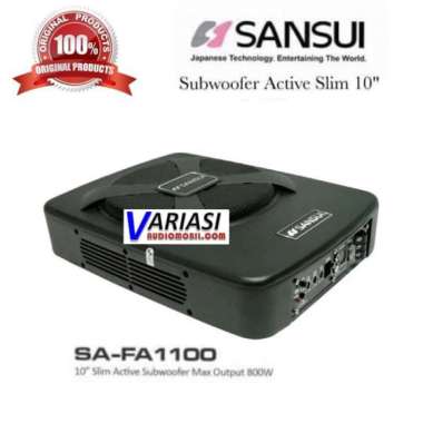 Basstube Kolong Mobil Tipis Sansui 10 inch SA-FA 1100