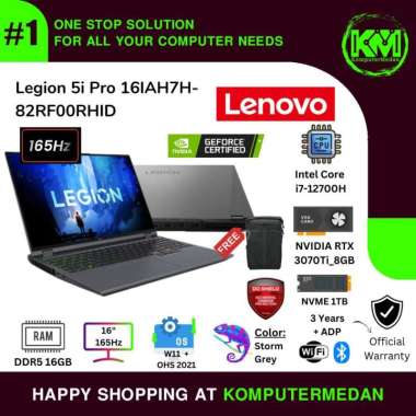 Laptop Lenovo Legion 5i Pro 16IAH7H-82RF00RHID Core i7-12700H 3070Ti Inc Antivirus
