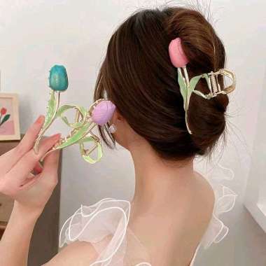 Jepit Rambut Tulip Jedai Bunga Tulip