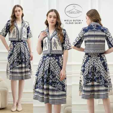 Evercloth Miela / Cloud Outer Batik Wanita Outer Rompi Wanita Luaran Setelan MIELA - JUMBO