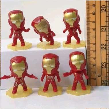 iron man mini action figure set 6pcs