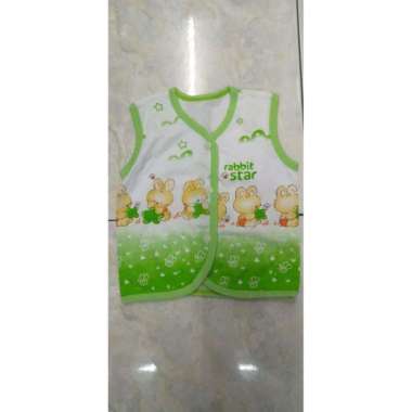 Baju bayi atasan lengan pendek kutung PIP POP lebar dada 24,5 cm