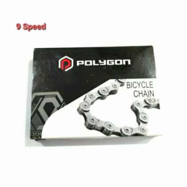 RANTAI SEPEDA BICYCLE CHAIN KMC X9 POLYGON 9 SPEED