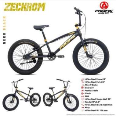 SEPEDA BMX PACIFIC ZECKROM 20 BAN BESAR LEBAR