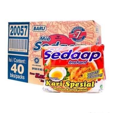 Mie Sedap Kari Spesial Per dus isi 40 Pcs