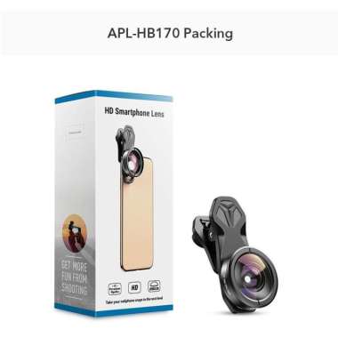 APEXEL APL-HB5 - 4K HD Professional 5 in 1 Lens Kit Lensa Kamera Smart APL-HB170