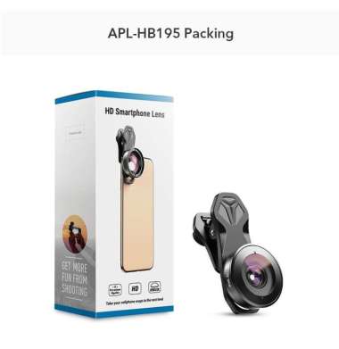 APEXEL APL-HB5 - 4K HD Professional 5 in 1 Lens Kit Lensa Kamera Smart APL-HB195