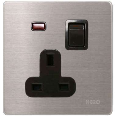 STOP KONTAK NERO STAINLESS V81311VD