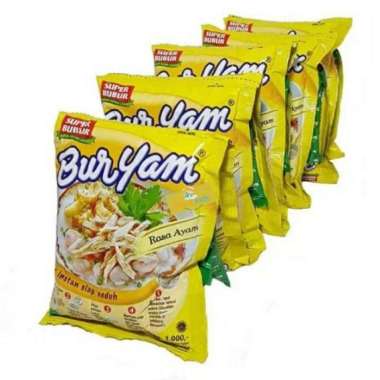 SUPER BUBUR INSTAN BURYAM RENCENG ISI 10 x 22 GRAM RASA AYAM RENCENGAN SACHET SASET SNACK MAKANAN RI