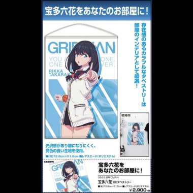 SSSS.Gridman Takarada Rikka B2 Tapestry