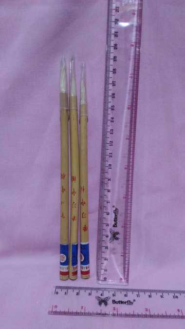 Kuas Huruf Mandarin Tinta Cina Kaligrafi Maopi Maopy Bambu Bagus Murah READY STOCK