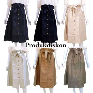 Ruffle Skirt - Rok Polos Wanita