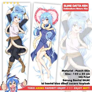Sarung Bantal Anime Dakimakura Slime Datta Ken : Rimuru Tempest Kiss