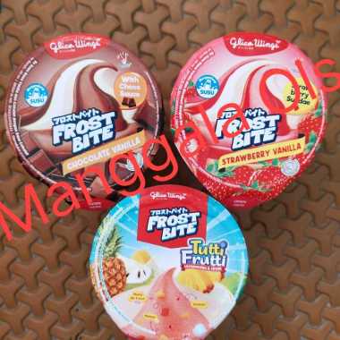 Es Glico Wings Cup Chocolate Vanilla , Tutti Frutti , Strawbery Vanila Chocolate Vanilla