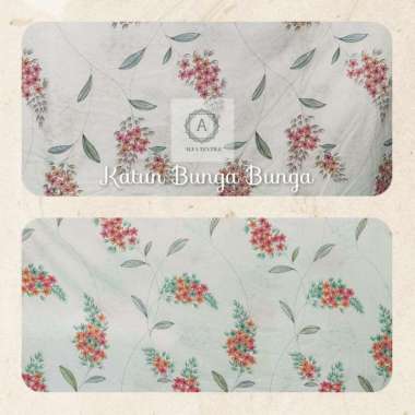 Kain Katun CVC Motif Bunga Camelia