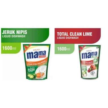 Promo Harga Mama Lemon Cairan Pencuci Piring Jeruk Nipis 1600 ml - Blibli