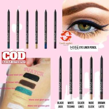 Original! MAKE OVER Eye Liner Pencil | MakeOver Waterproof Eyeliner Pensil | brown latte