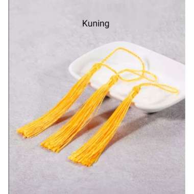 Gantungan Mini Tasel 8Cm per 3pcs Tasel Rumbai Tasel Tasbih DIY TASSEL Kuning