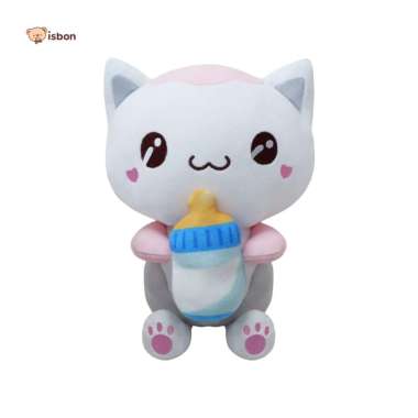 Boneka Kucing Floopy Milko Milky Tambahan Botol Susu By Istana Boneka Milko Biru