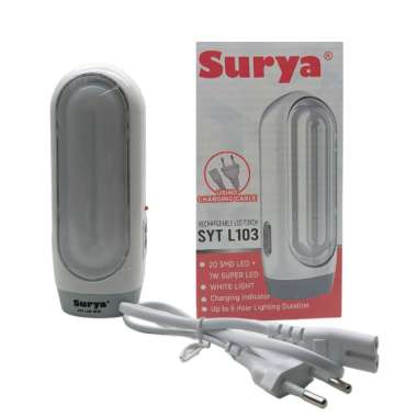 Lampu Emergency Led Surya SYT L103 Lampu Portable 20 SMD + 1 W Super Led