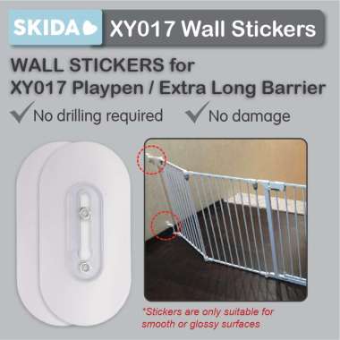 SKIDA Wall Sticker for XY017 Playpen Safety Gate Pagar Pengaman Anak HALF SET