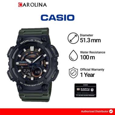 Jam Tangan Casio AEQ-110W-3A Pria [ Jakarta ]