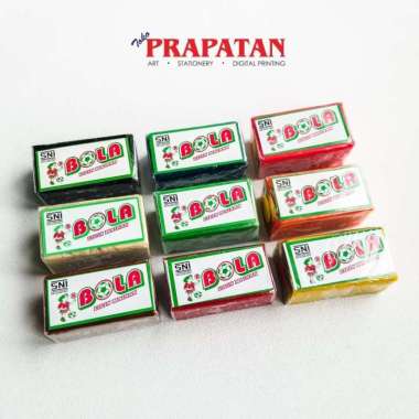 Lilin Mainan Merek Bola 200gram / Plastisin Mainan Putih Krem