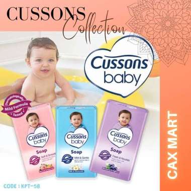 CUSSONS Baby Soap | Cussons Sabun Batang | Cusson Sabun Bayi 75 Gram & 100 Gram Mild & Gentle (Biru)