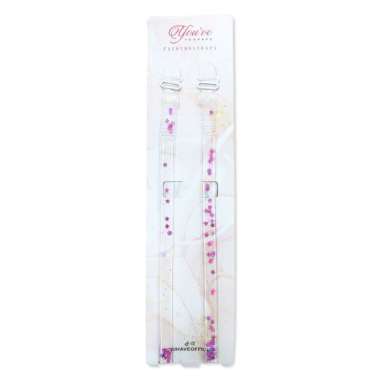 You've ( YouHave ) Tali Bra Tali Bra Tarnsparan Manik-Manik Gliter Bintang Tali Tarnsparan BH Bra St