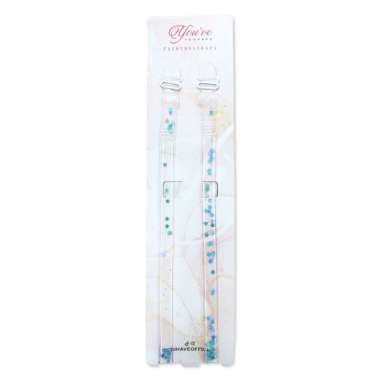 You've ( YouHave ) Tali Bra Tali Bra Tarnsparan Manik-Manik Gliter Bintang Tali Tarnsparan BH Bra St