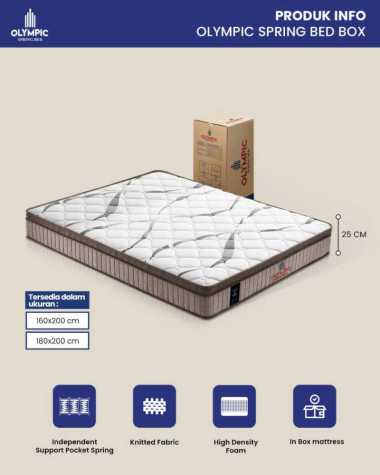 Kasur Springbed Bed Box In Box Olympic Pocket Spring 180 x 200