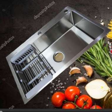 Kitchen Sink 1 Lubang 8050 Stainless 304 / Bak Cuci Piring BODY ONLY